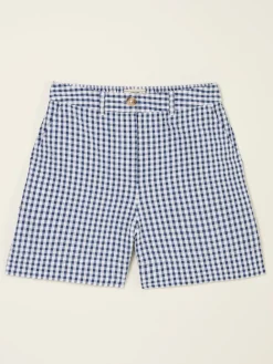 Fat Face FatFace Nell Navy Gingham Shorts Discount