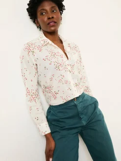 Fat Face FatFace Olivia Ivory Cherries Shirt Best