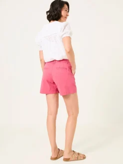 Fat Face FatFace Padstow Dark Pink Chino Shorts Discount