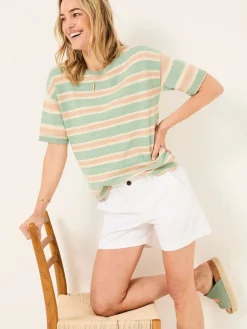 Fat Face FatFace Padstow Chino Shorts White New