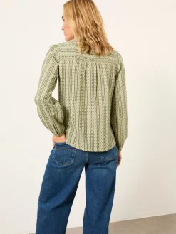 Fat Face FatFace Pia Blouse Green Discount