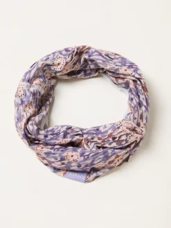 Fat Face FatFace Purple Oriental Floral Print Multi Snood New