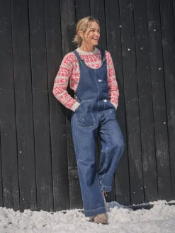 Fat Face FatFace Raffles Dungaree Blue Denim Online