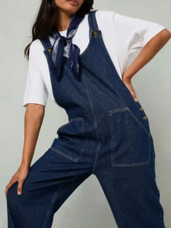 Fat Face FatFace Raffles Dungaree Blue Denim Online