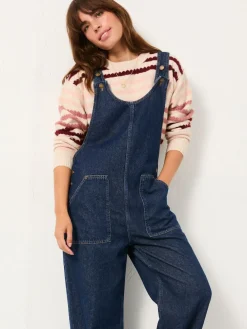 Fat Face FatFace Raffles Dungaree Blue Denim Online
