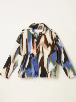 Fat Face FatFace Raya Natural Printed Half Neck Fleece Clearance