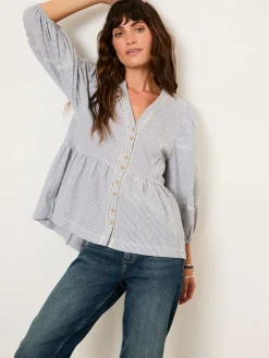 Fat Face FatFace Rosalie Ivory Embroidered Blouse Outlet