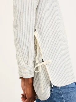 Fat Face FatFace Skyla Ivory Stripe Shirt New