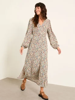 Fat Face FatFace Solene Multi Vintage Ditsy Midi Dress