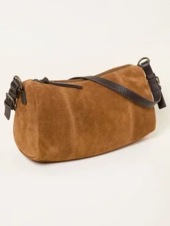 Fat Face FatFace Suede Shoulder Bag Tan Brown Online