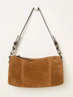 Fat Face FatFace Suede Shoulder Bag Tan Brown Online