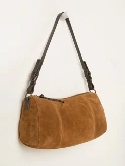 Fat Face FatFace Suede Shoulder Bag Tan Brown Online