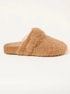 Fat Face FatFace Tan Brown Teddy House Shoe Best