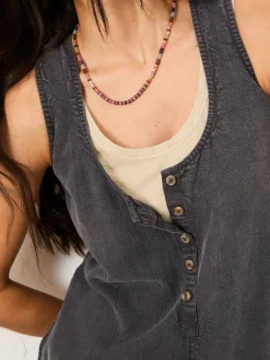 Fat Face FatFace Tara Charcoal Grey Dungarees Outlet