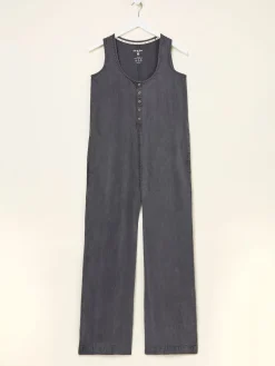 Fat Face FatFace Tara Charcoal Grey Dungarees Outlet