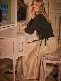 Fat Face FatFace Violet Prom Tulle Skirt Gold Online