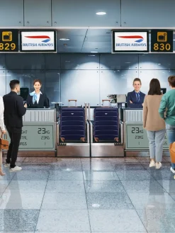 CABIN PRO Flight Knight Medium Blue Check In Hold Luggage Hardcase Travel Suitcases Set Of 2 Discount