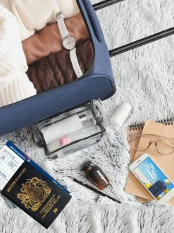 CABIN PRO Flight Knight Soft Case Carry On Suitcase Hand Luggage Blue Hot