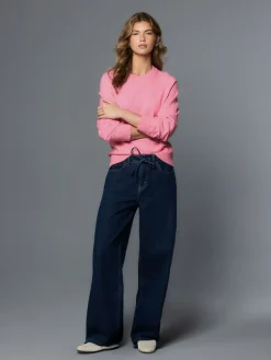 Next Fluro Pink Supersoft Crew Neck Long Sleeve Jumper