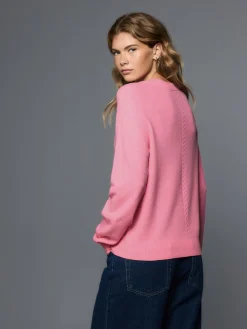Next Fluro Pink Supersoft Crew Neck Long Sleeve Jumper