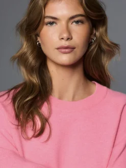 Next Fluro Pink Supersoft Crew Neck Long Sleeve Jumper