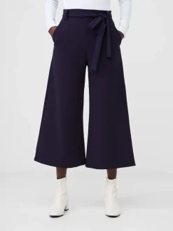 French Connection Blue Whisper Belted Culottes Clearance