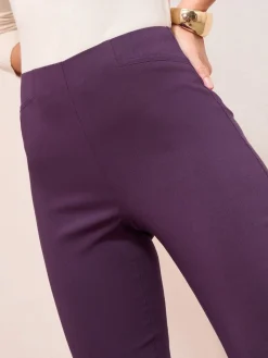 Friends Like These Sculpting Stretch Slim Trousers Berry Red Hot