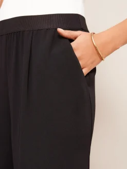 Friends Like These Black Elasticated Waist Trousers Clearance