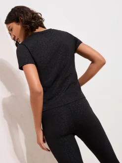 Friends Like These Black Leopard Studio Training T-Shirt New