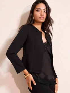 Friends Like These Black Black Seam Detail Jacket Best