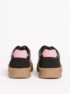 Friends Like These Black Standard Fit Lace Up Retro Gumsole Sports Trainers New