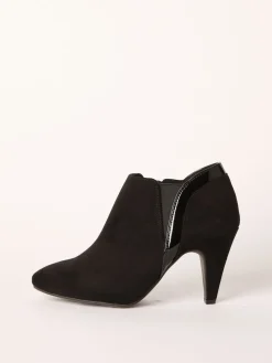 Friends Like These Standard fit Mid Heel Mix Material Ankle Boots Black Best