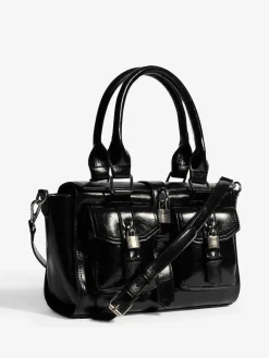 Friends Like These Padlock Pocket Bag Black Clearance