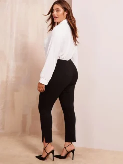 Friends Like These Black Curve Sculpting Stretch Slim Trousers Sale