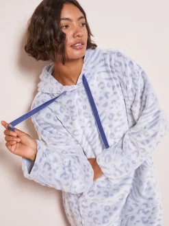 Friends Like These Blue Zebra Snoodie Robe Best