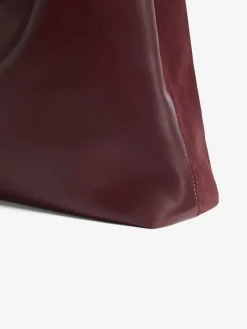 Friends Like These Burgundy Red Studded Slouchy Tote Bag New