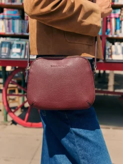 Friends Like These Double Compartment Cross-Body Bag Burgundy Red Discount