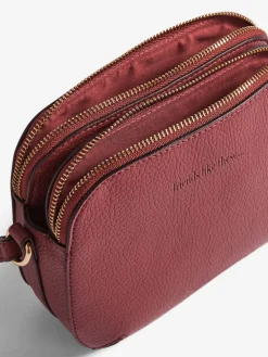 Friends Like These Double Compartment Cross-Body Bag Burgundy Red Discount
