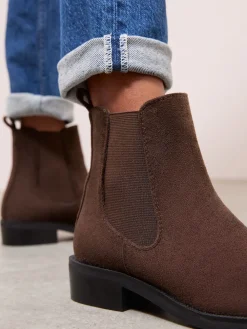 Friends Like These Comfort Chelsea Ankle Boots Chocolate Brown Best
