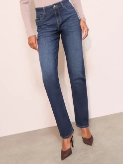 Friends Like These Petite Straight Leg Jeans Dark Blue