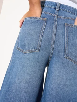 Friends Like These Dark Wash Wide Leg Palazzo Denim Jeans Clearance