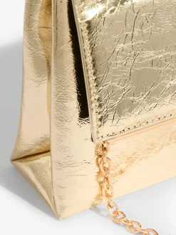 Friends Like These Foldover Clutch Bag Gold Hot
