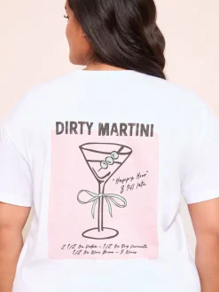 Friends Like These Green Curve Stripe Martini Short Sleeve Pyjamas Hot