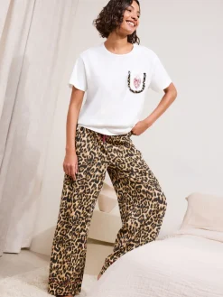 Friends Like These Leopard Valentines Amour Short Sleeve Pyjamas Sale