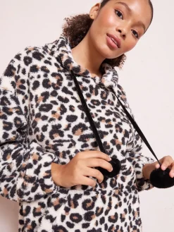 Friends Like These Print Christmas Snoodie Leopard Clearance