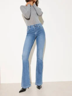 Friends Like These Petite Bootcut Denim Jeans Mid Wash Sale