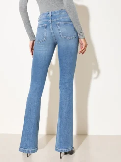 Friends Like These Petite Bootcut Denim Jeans Mid Wash Sale