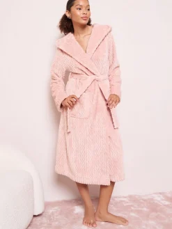Friends Like These Pink Chevron Cable Robe Clearance