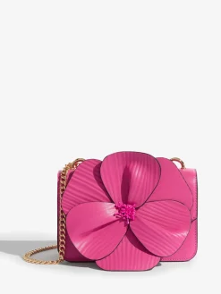 Friends Like These 3D Floral Chain Shoulder Bag Pink Discount