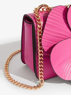 Friends Like These 3D Floral Chain Shoulder Bag Pink Discount